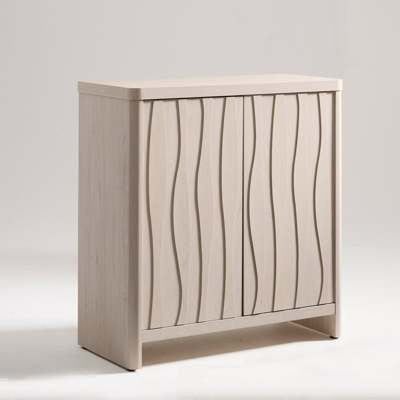 Mahlea 2-Door Manufactured Wood Accent Cabinet , Birch