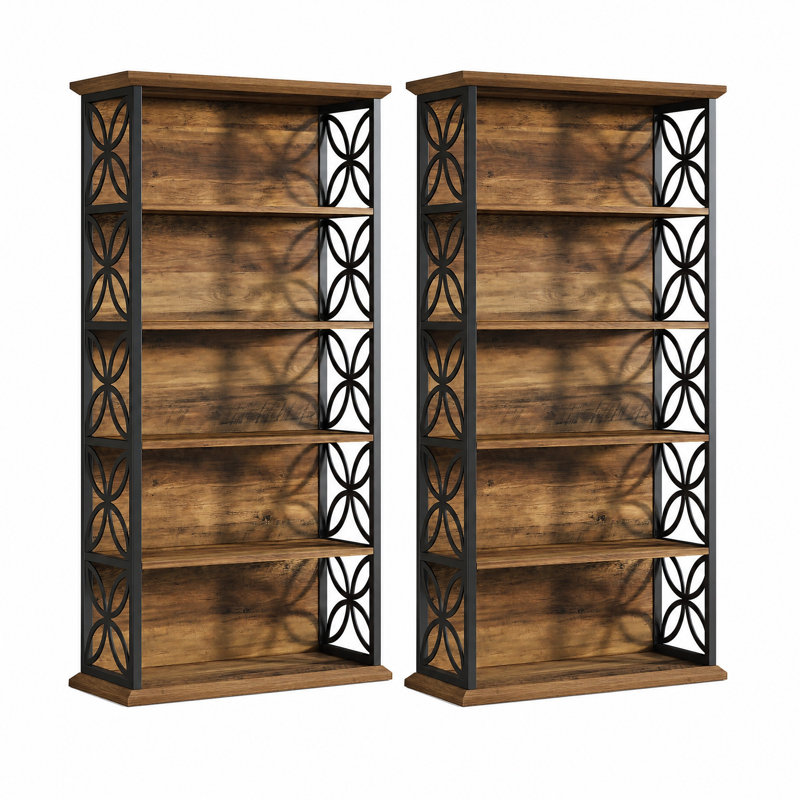 Bibliothèque industrielle H 71 "x l 31,5", Brown