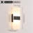 Dimmable Modern Wall Sconce with Rectangular Acrylic Lampshade, 3000K Hardwired-1675487595-1822692422