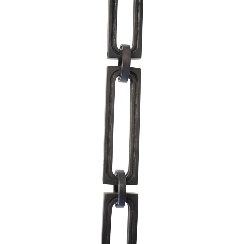 Rectangle Hinge Solid Brass Chain or Chain Break, Oil Bronze Black