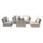 Winsford Fully Assembled 4 - Person Seating Group with Cushions |All-weather wicker sectional-38533339