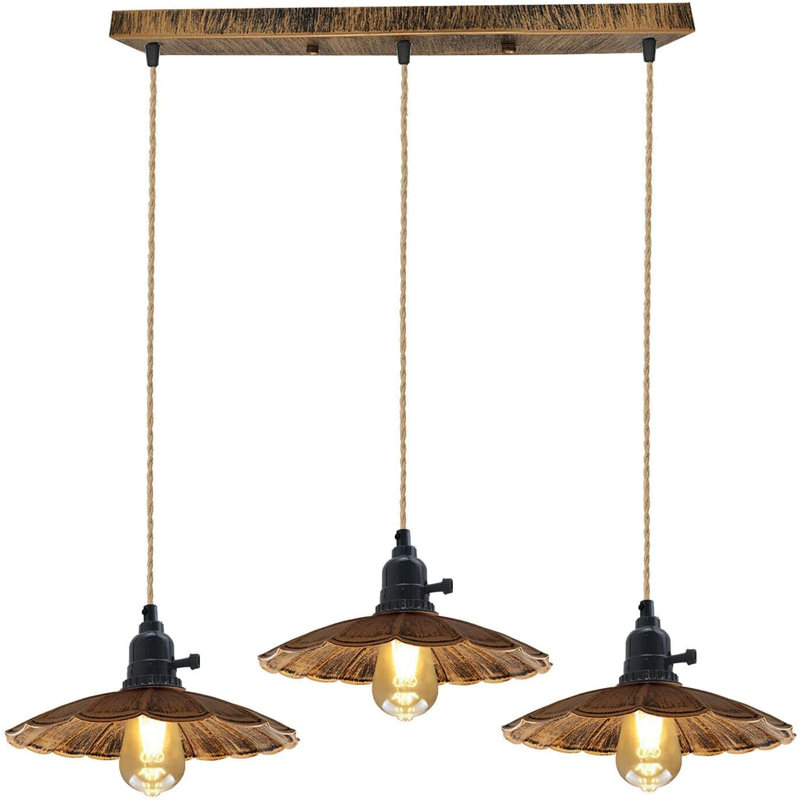 Angilina 3 - Light Brushed Copper Caged Pendant