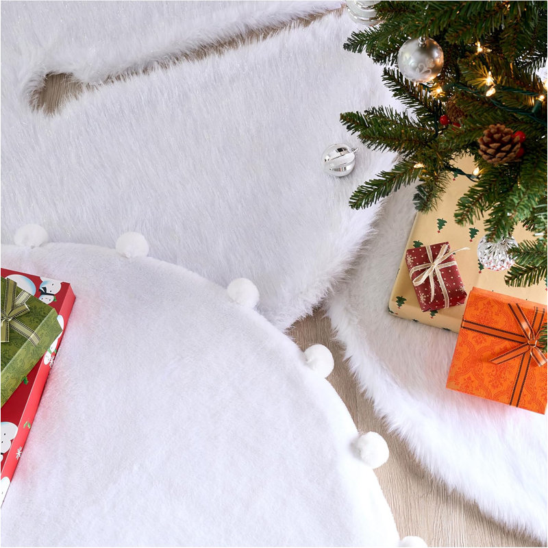 Décorations de Noël pour jupe d'arbre de Noël 48 pouces