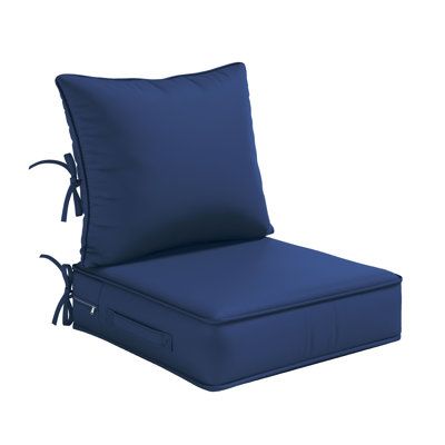 Ensemble de coussins d'extérieur à assise profonde et coussins de chaise de patio résistants à l'eau et à la décoloration