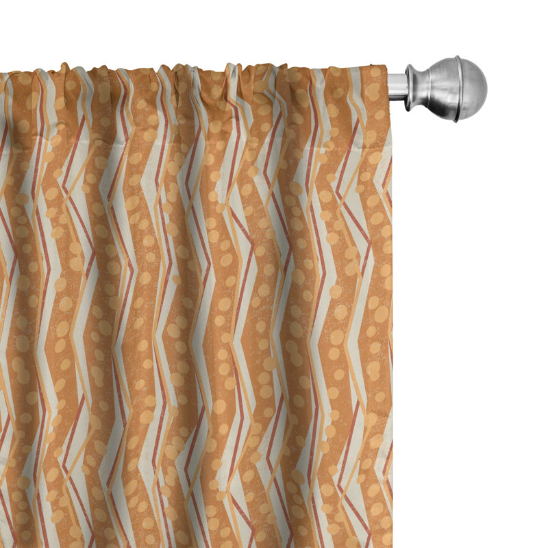Semi-Sheer Rod Pocket Curtain Panels, 28" x 63"