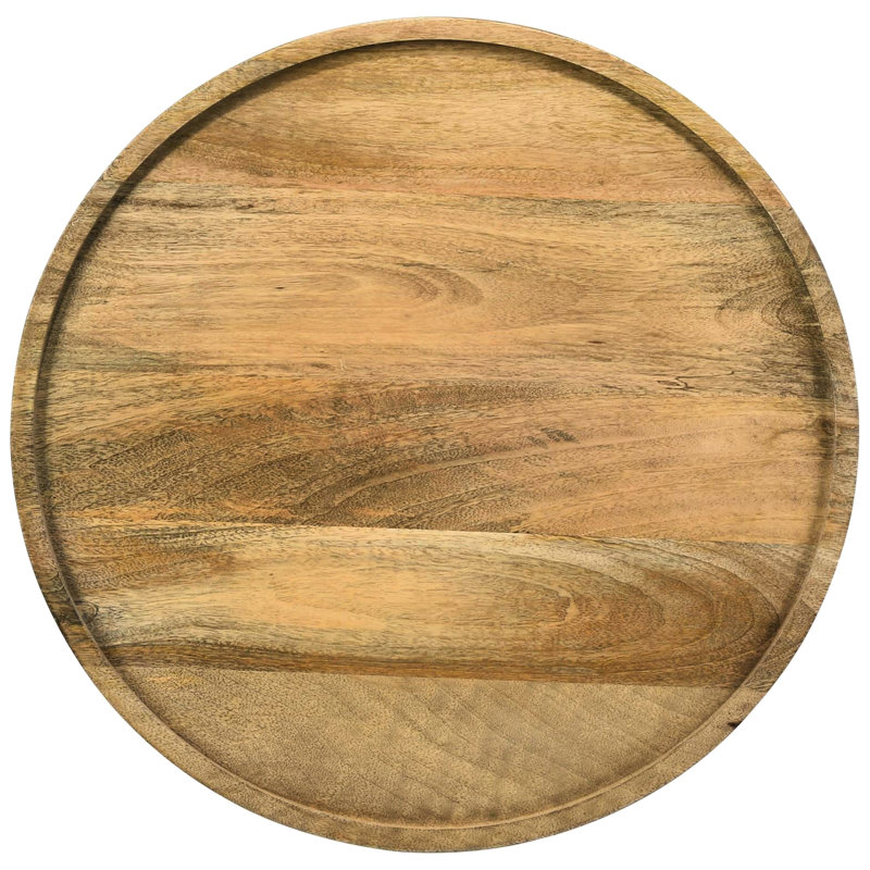 Table d'appoint en bois Mango, Brun