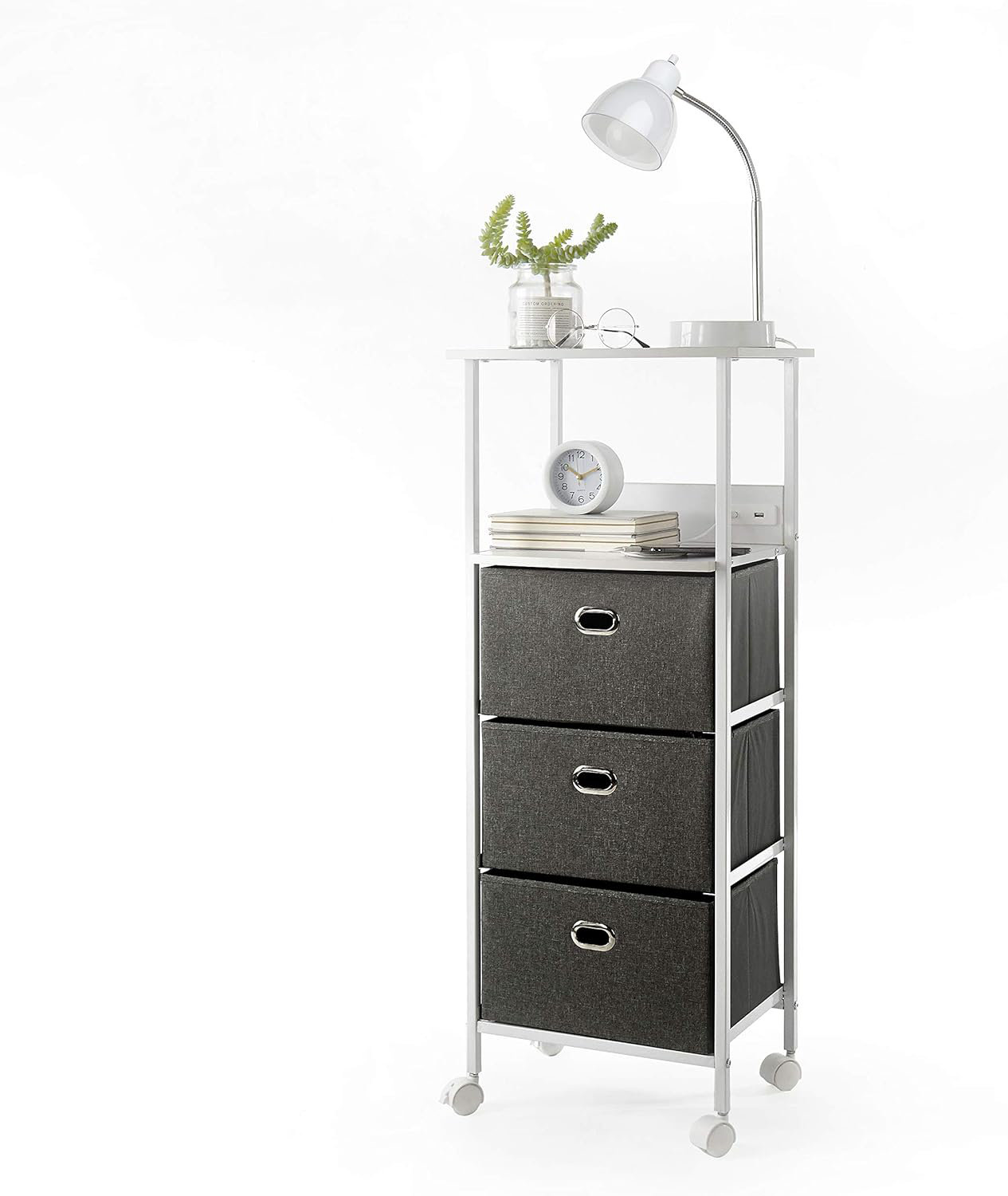 Urban Shop Pinkstorage 4 Compartment Tablet Storage Cart | Wayfair