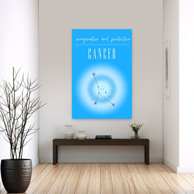 Imaginative Cancer Zodiac Abstract Colorful Contemporary Wall Art Print