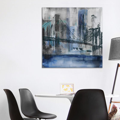 Brooklyn Bridge 1 Piece Wrapped Canvas Painting