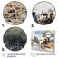 Afrique, camp de bovins Dinka III - art mural tribal africain-1016892848-1016892849