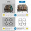 Metal 90cm H Media Shelves