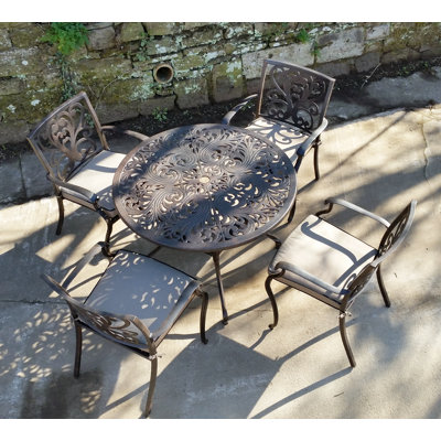 Pathard 4 Seater Dining Set with Cushions