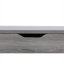 Commode de rangement mobile à cinq tiroirs, panneau de fibres à densité moyenne de ton gris, hauteur 46,46 po, largeur 30,71 po, roulettes