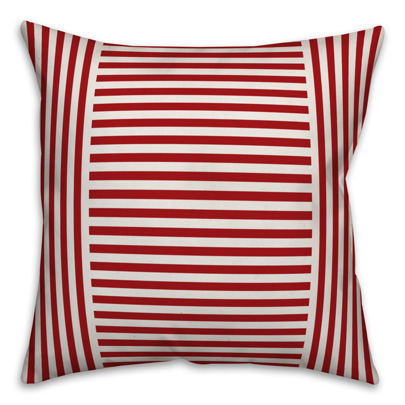 Striped Throw Pillow, Indoor, 18" x 18"