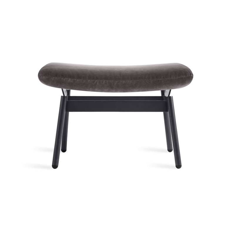 Field Ottoman, Storm Velvet Velvet