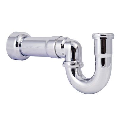 1-1/2" New England Style P-Trap with High Box Flange