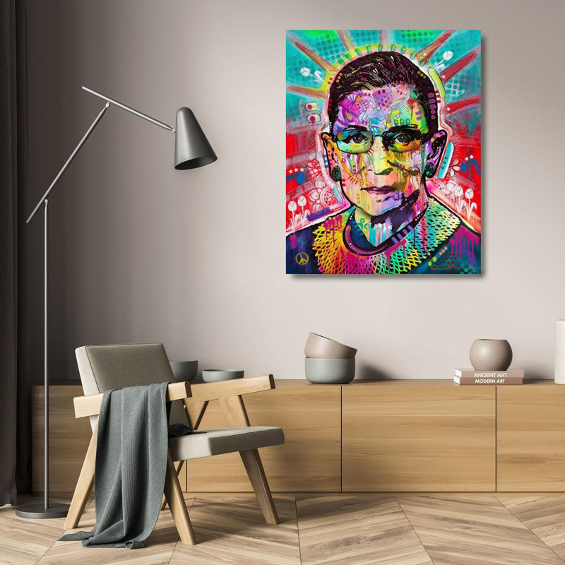 «Red Barrel Studio®», collection Dean Russo, art sur toile tendue sous le titre: Ruth Bader Ginsburg, H 24 po x l 20 po
