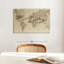 «The World is Your Oyster Map», reproduction sur toile tendue-1421047746
