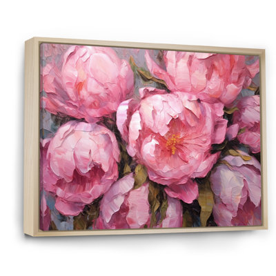 Pivoine rose I - art mural floral