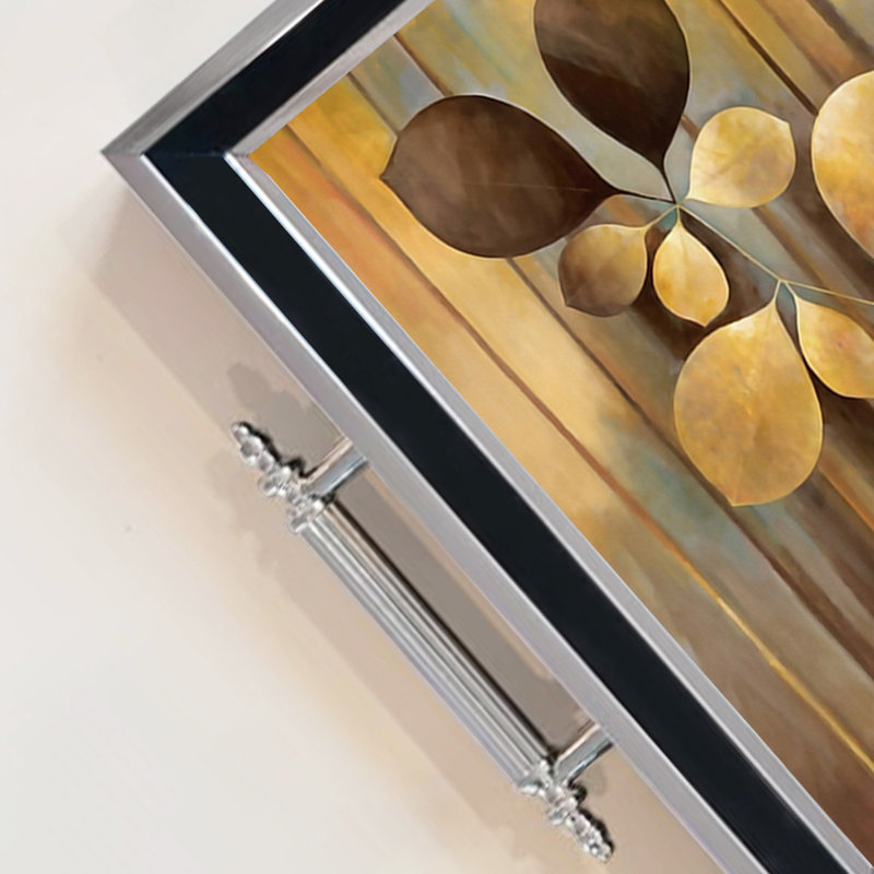 Elegant Glass Tray, 19.7 x 11.4 x 1.4 inches | 100% Durable Glass Construction | Easy to Clean with Damp Cloth | Ideal for Serving, Decorative Display, and Organizing | Stylish Addition to Home Décor