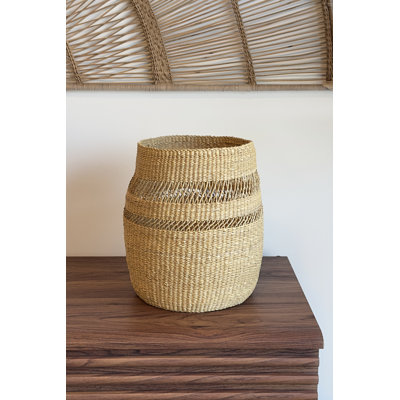 Mixed Weave Planter Basket