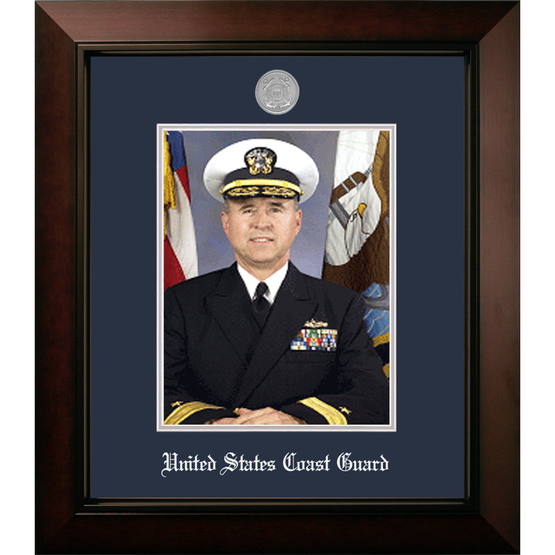 Cadre photo de style portrait coast guard, Argent
