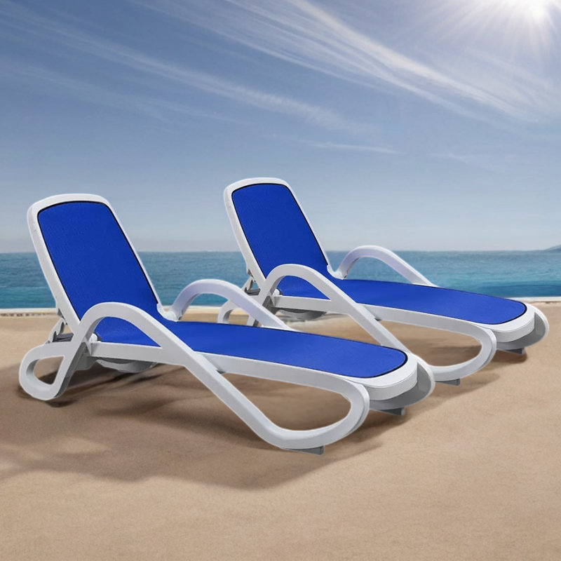 Adjustable Reclining Outdoor Lounger Outdoor Chaise Lounge