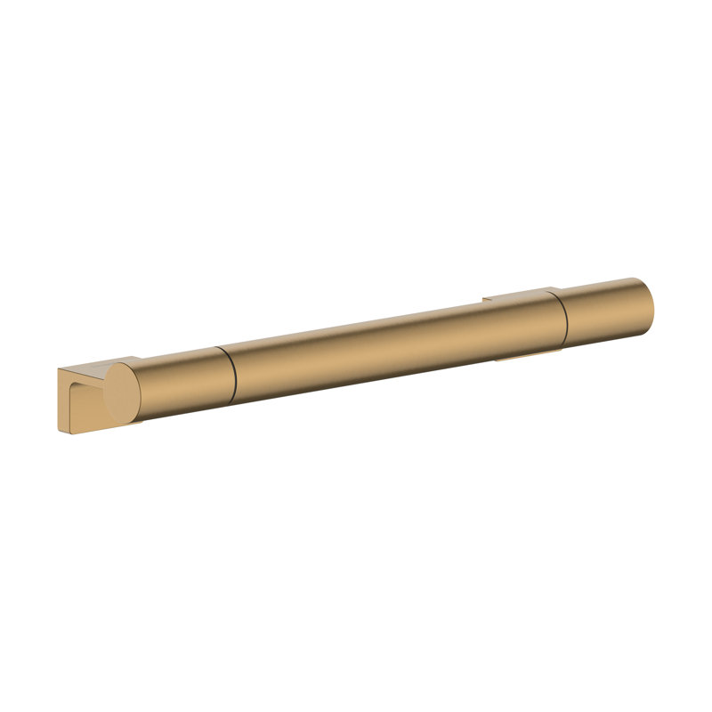 hansgrohe AddStoris S Towel Bar, 24" in Brushed Black Chrome, 1.8" H x 12" L x 2.5" D, Brushed Bronze