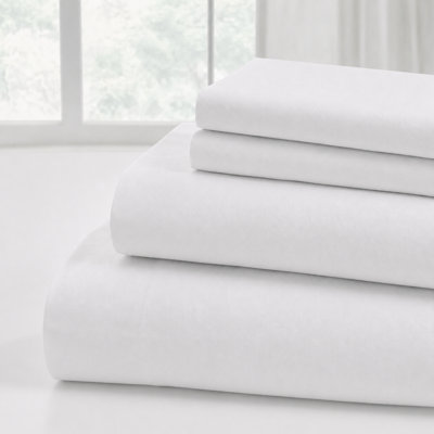 Ensemble de draps 4 pièces en microfibre ultra douce Modern Threads avec poches profondes, couleurs unies et imprimés