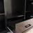 85.2''H Black Hall Tree With Cabinet And 3 Hooks-1886145537