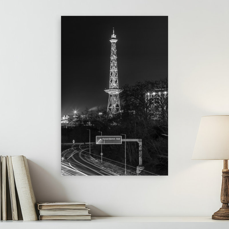 «Berlin Tower Trails», impression d'art moderne abstrait géométrique, H 24 po x l 16 po