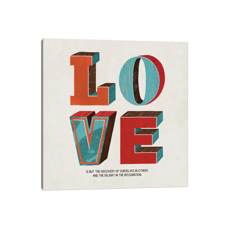 Love Is by Ester Kay - Wrapped Canvas Gallery-Wrapped Canvas Giclée, 66.04 cm H x 66.04 cm W x 1.91 cm D