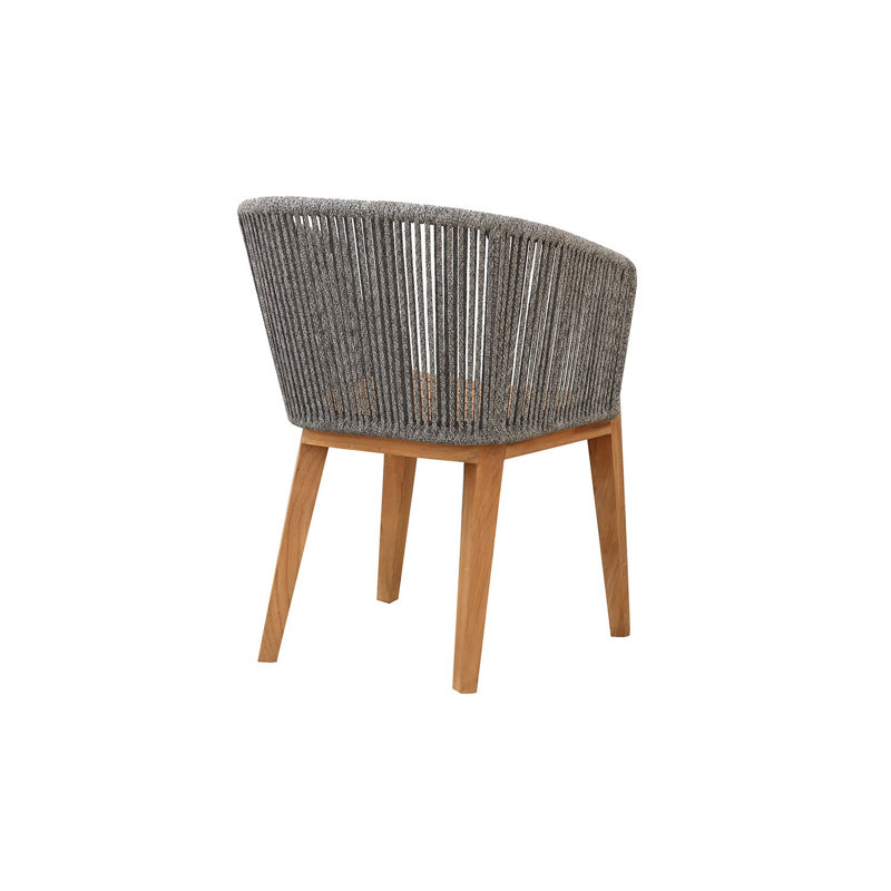 Westlake Outdoor Teak Dining Armchair, Gray