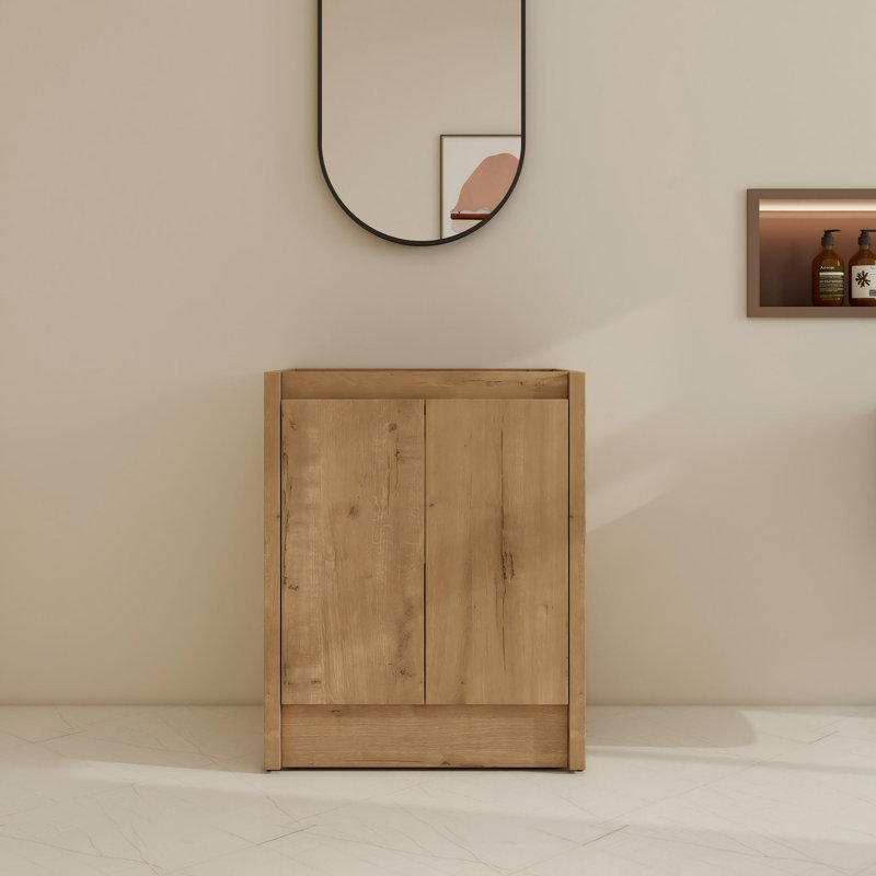 Base de meuble-lavabo simple 24 po avec tablette réglable, 24"