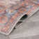 Griffey Vintage Boho Machine Washable Red/Blue Non-Slip Backing Area Rug