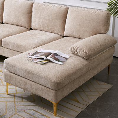 Trego Upholstered U-Shaped Sectional Symmetrical