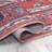 Aailiyah Ornate Large Medallion Machine-Washable Red/Navy Rug-484126087