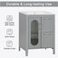 Meuble-lavabo avec lavabo, meuble-lavabo avec deux tiroirs et porte, tablette réglable