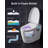 26.9"L x 15.5"W x 18.3"H Multi-Function Smart Bidet Toilet