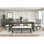 Ensemble de salle à manger 6 pièces classique, rallonge, bois espresso foncé, avec banc, sièges confortables, mobilier de salle à manger