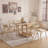 Folding Dining Table with Lockable Wheels & Storage (One Table)-887007974-993208918
