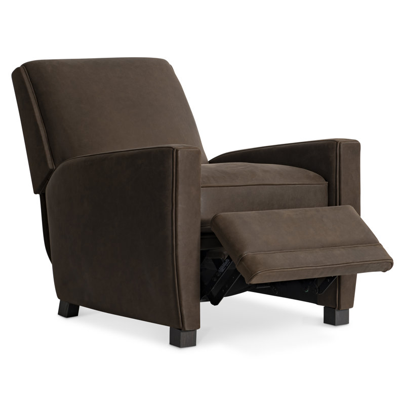Bernhardt Bastille Leather Recliner, Brown