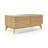 Corrigan Studio Stylish Mamtha 2 Drawer Oak Wooden Coffee Table with Storage for Living Room Table