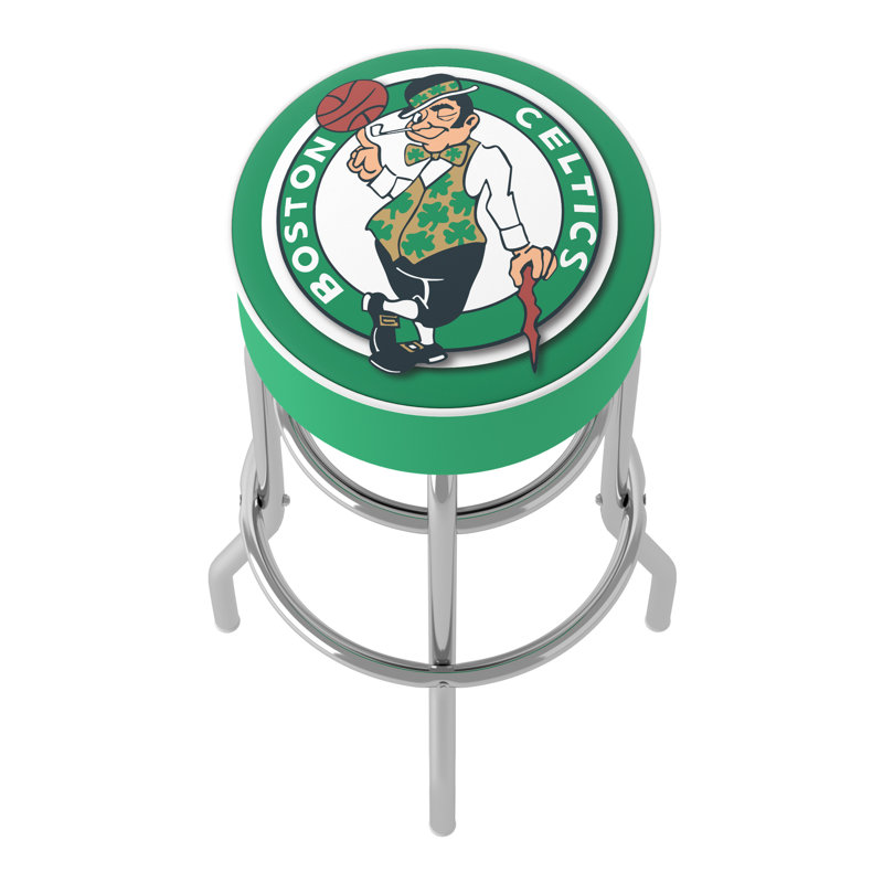 Boston Celtics Green Swivel Bar Stool with Chrome Legs