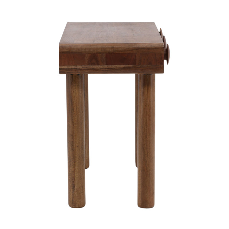 Rosie 47" Wide Writing Desk, Brown