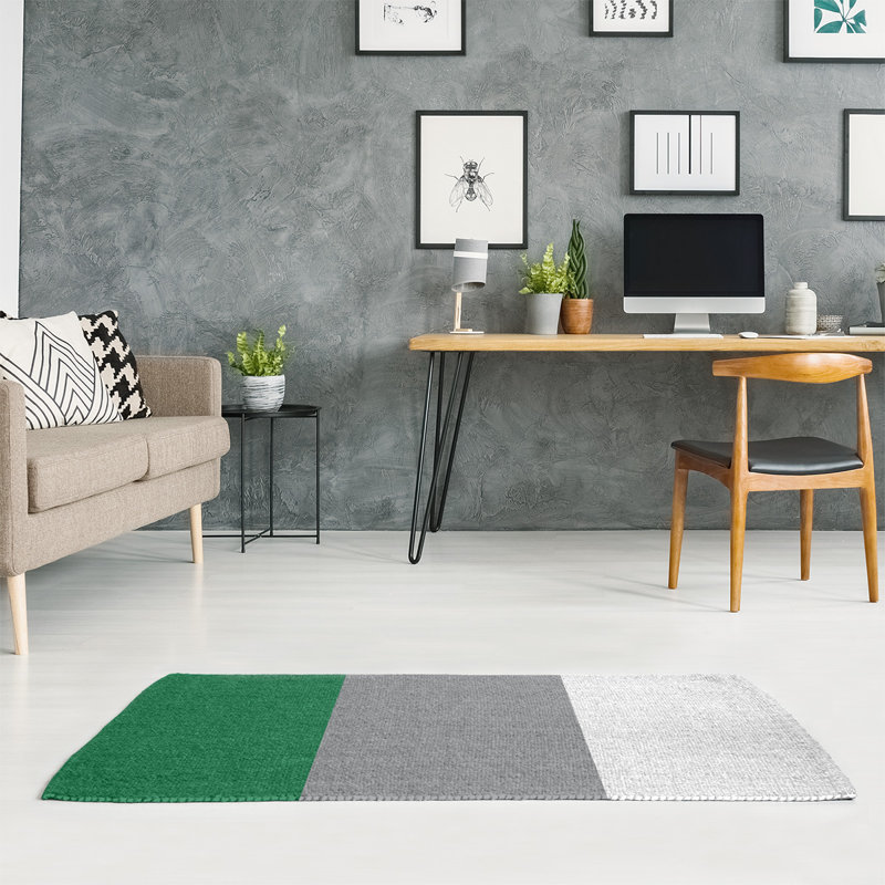 Striped Indoor Rug, Rectangle 5' x 7', No