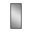 Miroir pleine grandeur à fixation murale noire ou verre incliné HD résistant aux éclats-1665541306