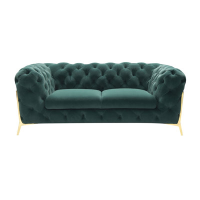 Soule - Transitional Velvet Loveseat