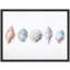 «Pastel Seashell Collection», impressions murales encadrées - décor côtier doux pour le salon de la salle de bain-125120406-125120408