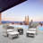 Bar Stool-Table And Chair Set Of 5  Gradient